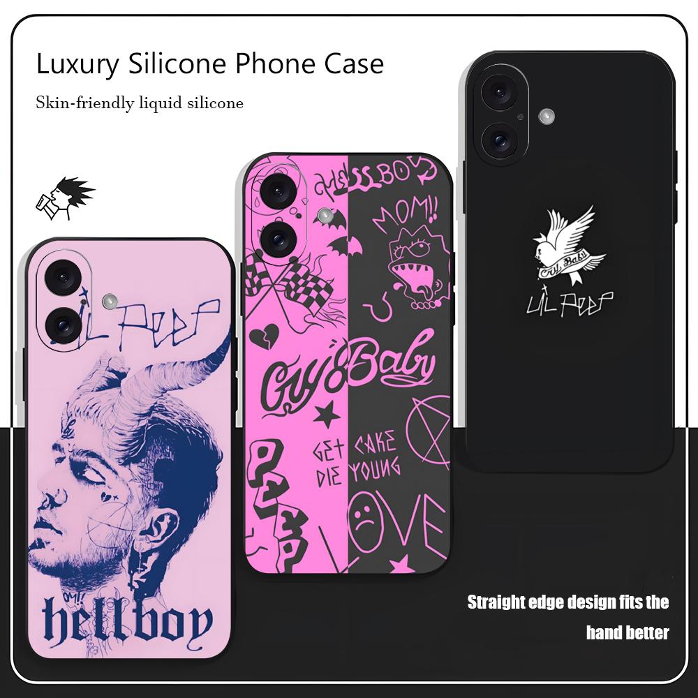 Phone Cases Iphone 15 - L-Lil Peep Berühmter Star Beliebte Handyhülle