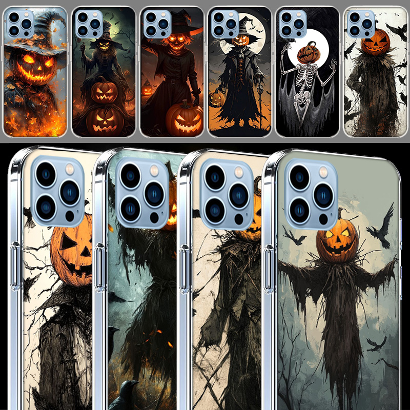 Phone Cases Com - Halloween-Kürbis-Mann-Handyhüllen für iPhone 17E, 16E, 17