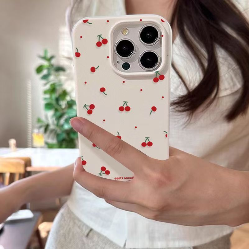 Phone Cases Cherry - Nette Cartoon Kirsche Lichee Muster Telefon