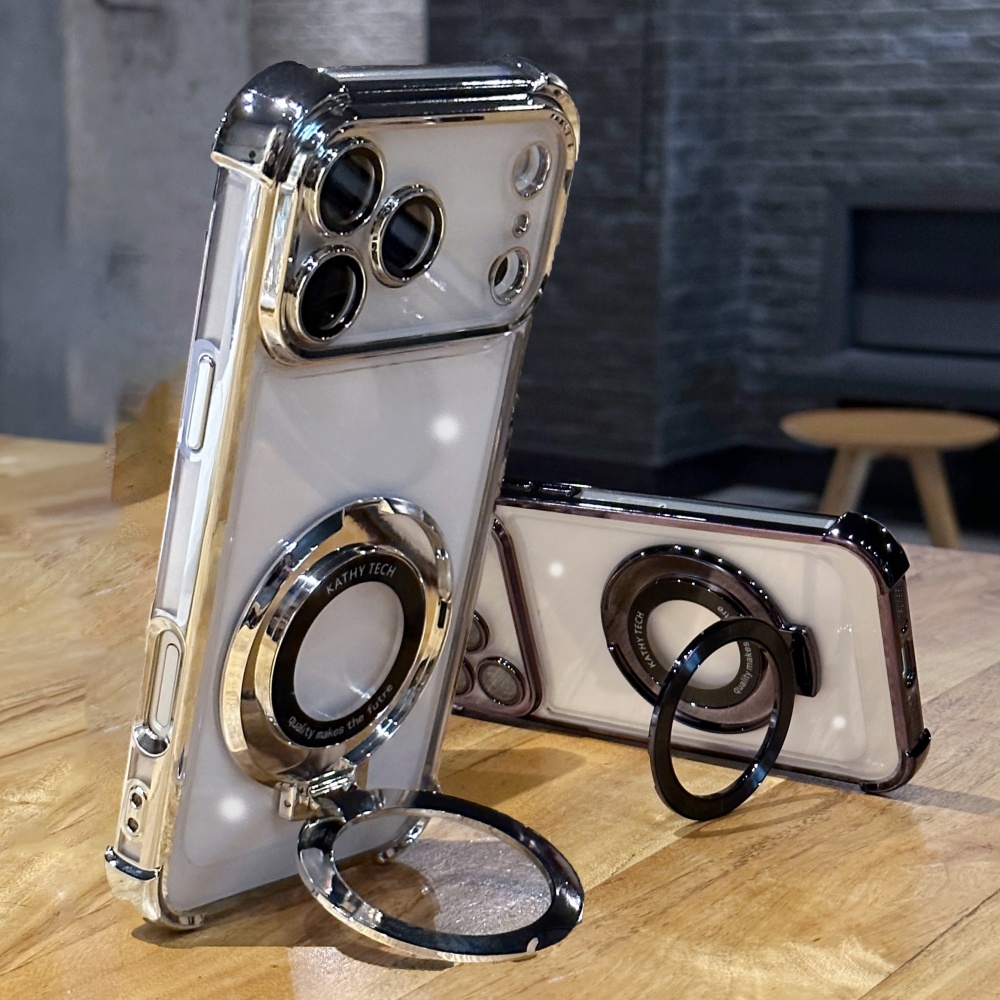 Phone Cases Classy - Luxuriöse, stoßfeste Beschichtung, helle Standhülle für