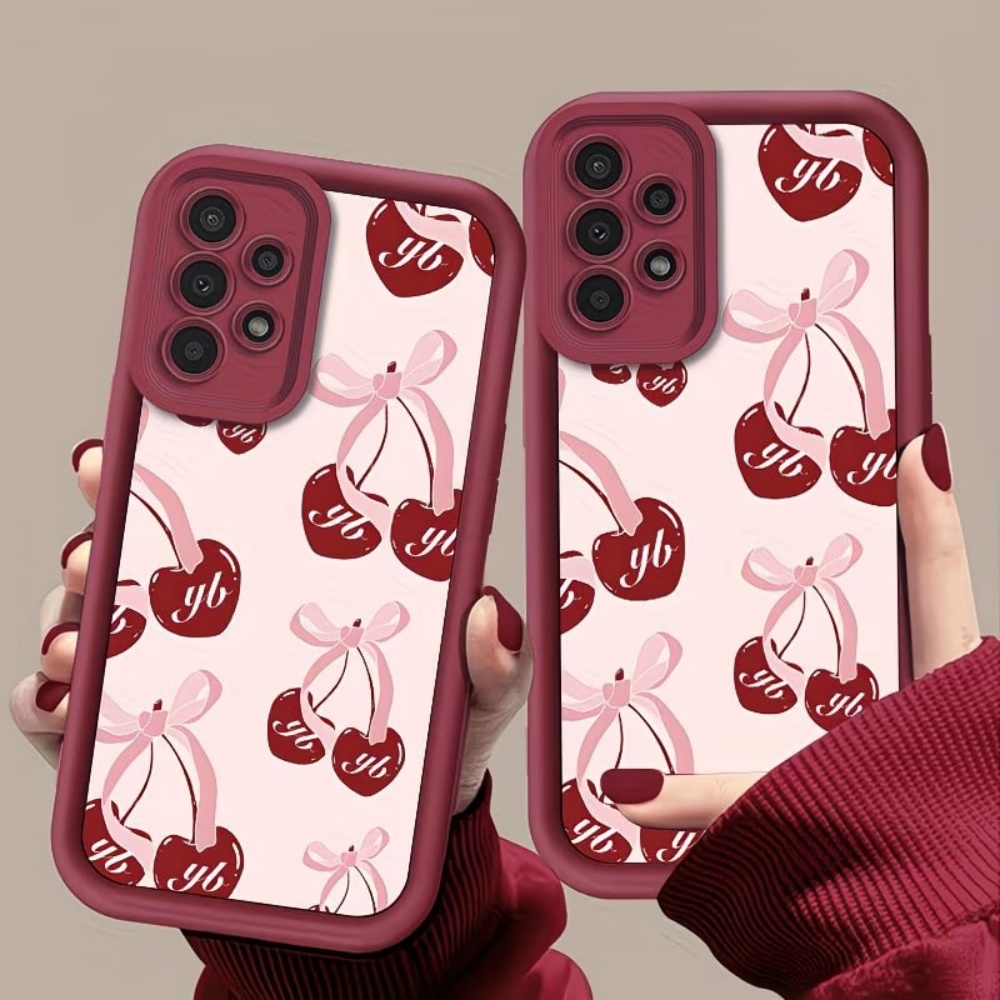 Phone Cases Cherry - Bestseller Kirschblüten-Schleife Weiche Sturzsichere Handyhülle für