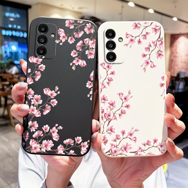 Phone Cases Cherry - Rosa Kirschblütenzweig-Druck Handyhülle für Samsung Galaxy