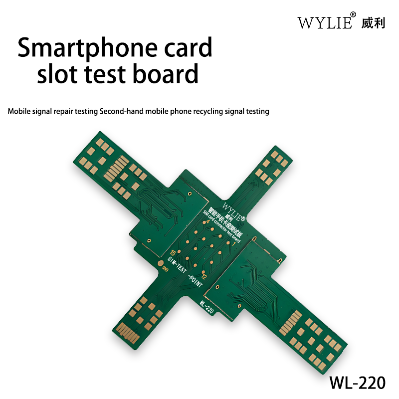 Phone Cases Recycling - WYLIE WL-220 Smartphone-Kartensteckplatz-Testboard für Mobiltelefon-Signalreparatur und