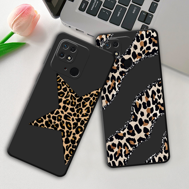 Phone Cases Leopard Print - Leopardenmuster Sternkunst Hülle für Xiaomi Poco