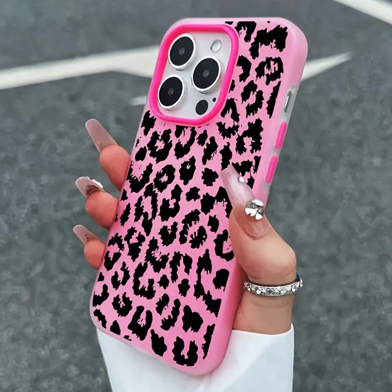 Phone Cases Leopard Print - Gepunktete schwarze Leopardenmuster-Gelee-Farb-Handyhülle für iPhone 17
