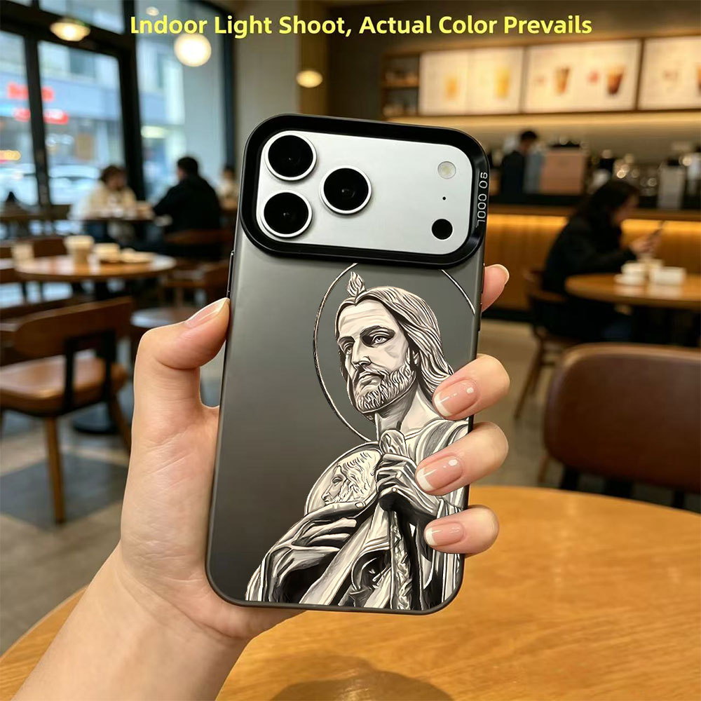 Phone Cases Iphone 15 - San Judas Tadeo Muster-Design Handyhülle für
