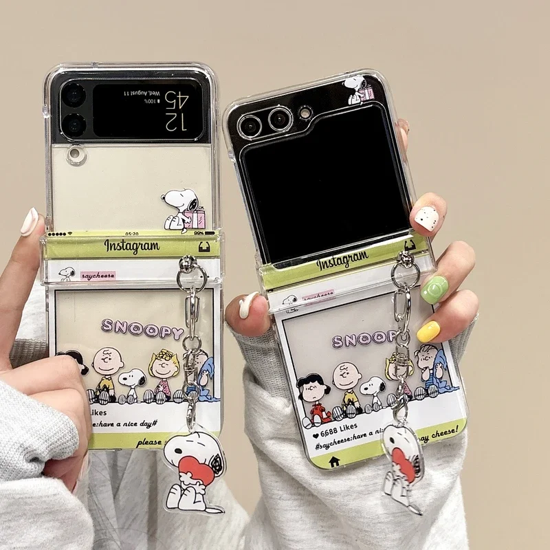 Cute Cartoon Case - Niedliche Cartoon Snoopy Charlie Brown Transparente