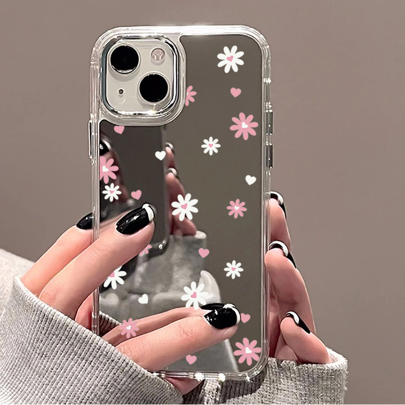 Phone Cases Cherry - Spiegelhülle mit Blumenmuster (Tulpen & Kirschen)