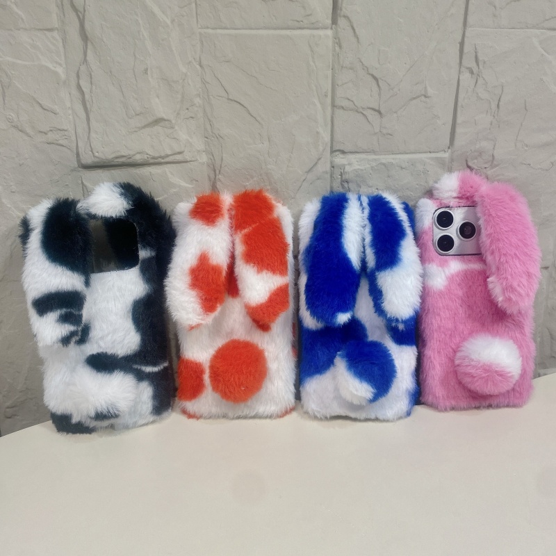 Phone Cases Iphone 15 - Niedliche Hasen-Design Flauschige Handyhüllen für iPhone