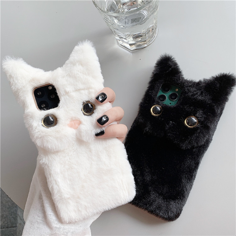 3D Niedliche Cartoon-Katze Plü – Cute Cartoon Case Bewertung und Preis