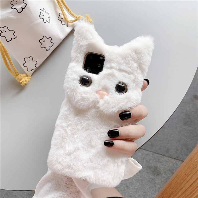 3D Niedliche Cartoon-Katze Plü – Cute Cartoon Case Bewertung und Preis