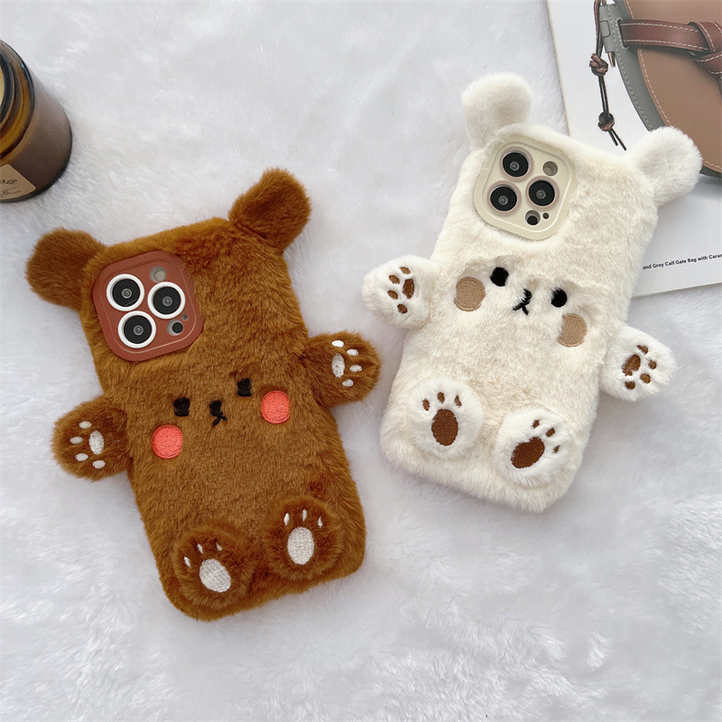 Koreanische 3D Cartoon Bär Fla – Phone Cases Iphone 15 Bewertung und Preis