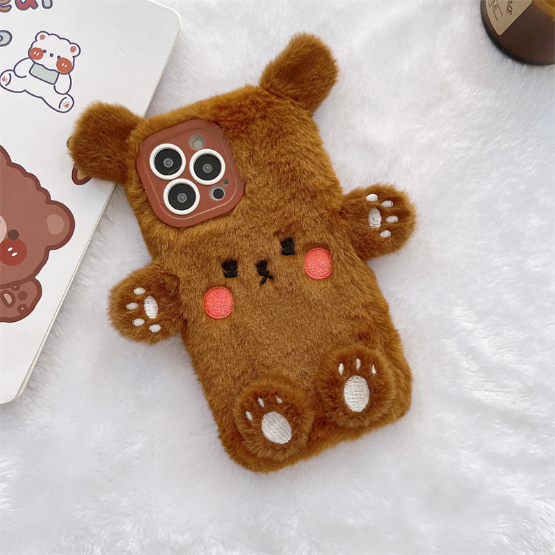 Koreanische 3D Cartoon Bär Fla – Phone Cases Iphone 15 Bewertung und Preis