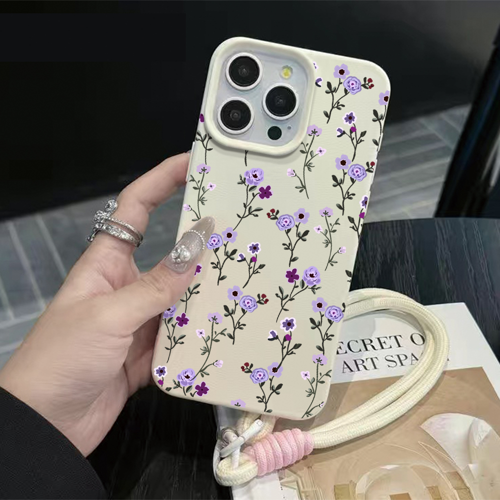 Dünner Ast Lila Blumenmuster H – Phone Cases With Straps Bewertung und Preis