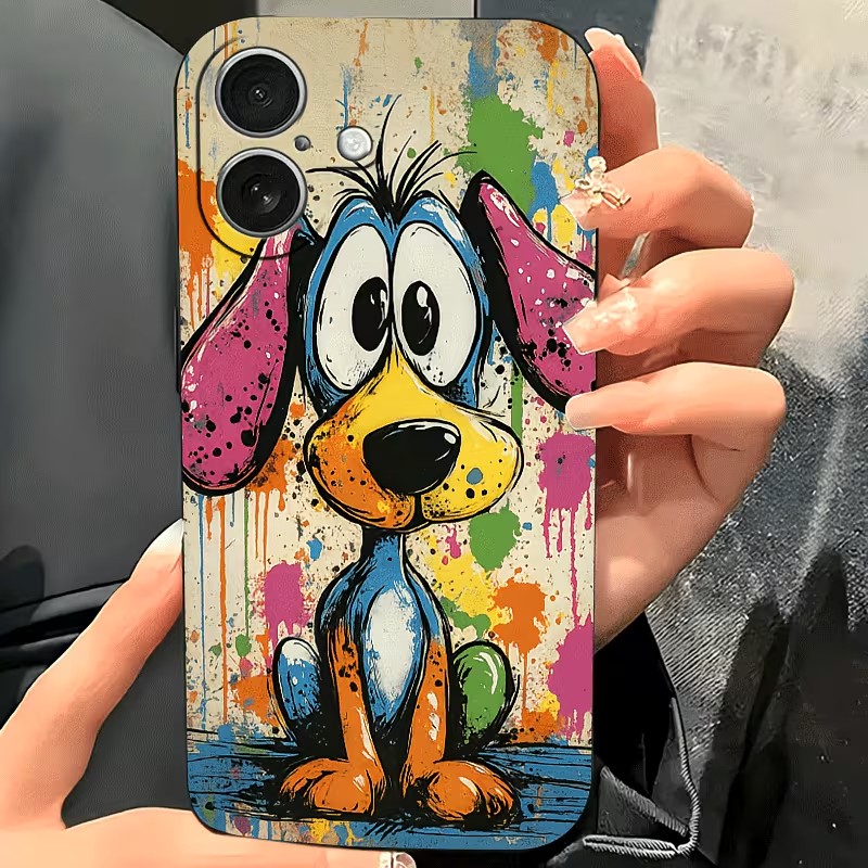 Graffiti-Farbige Welpen-TPU-Ha – Phone Cases Iphone 15 Bewertung und Preis