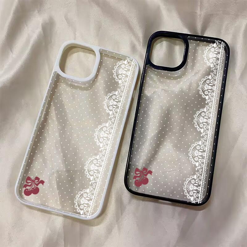 Niedliche Kirsch-Schleife Weiß – Phone Cases Cherry Bewertung und Preis
