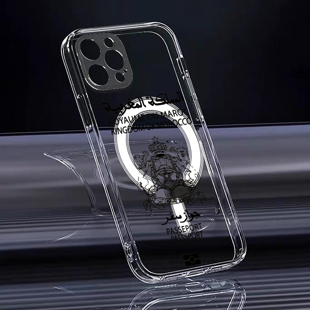 Coole Marokko-Pass-Handyhülle  – Clear Magsafe Case Bewertung und Preis