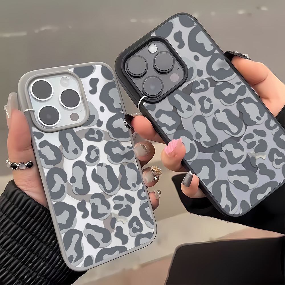 Schwarze Hülle mit Leopardenmu – Clear Magsafe Case Bewertung und Preis