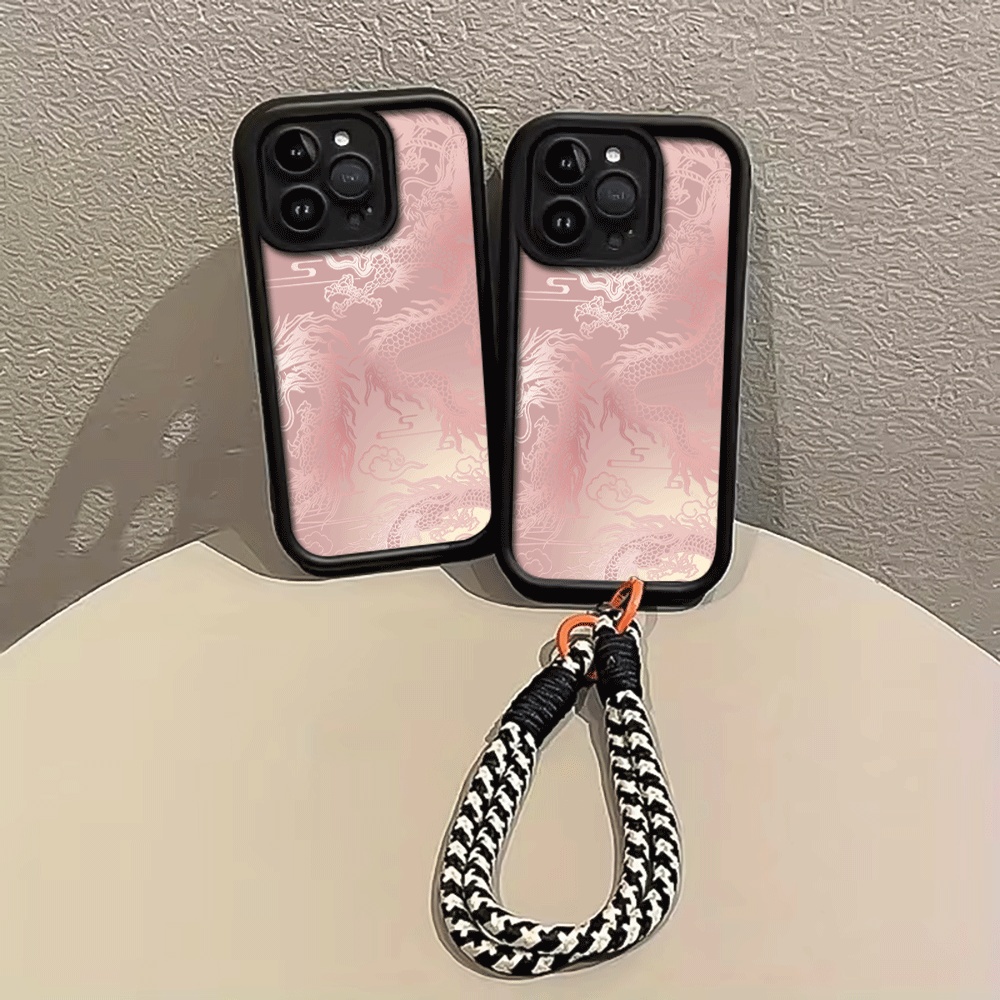 Hellweiße Drachenmuster-Riemen – Phone Cases With Straps Bewertung und Preis