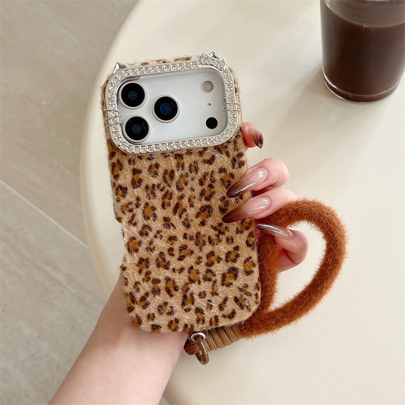 Luxuriöse, diamantbesetzte Han – Phone Cases Leopard Print Bewertung und Preis