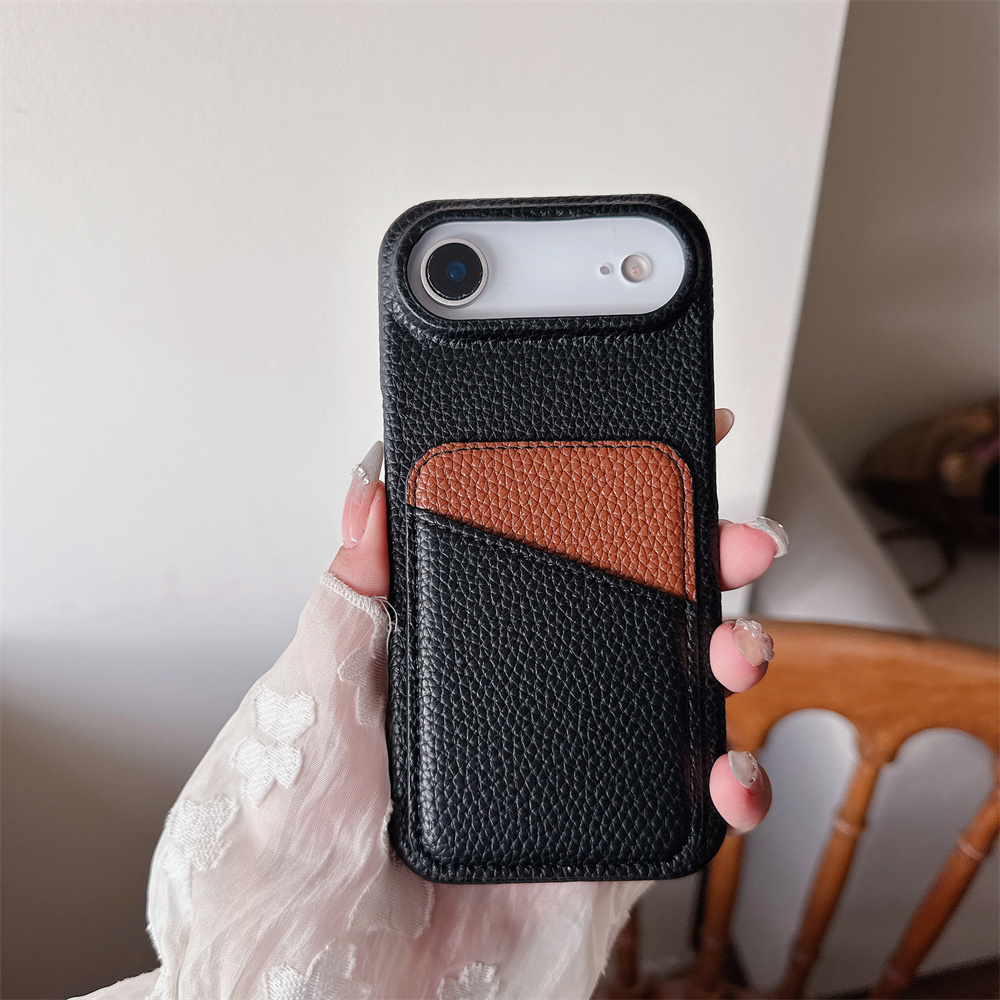 Luxuriöse Farbkollisions-Leder – Phone Cases With Wallet On Back Bewertung und Preis