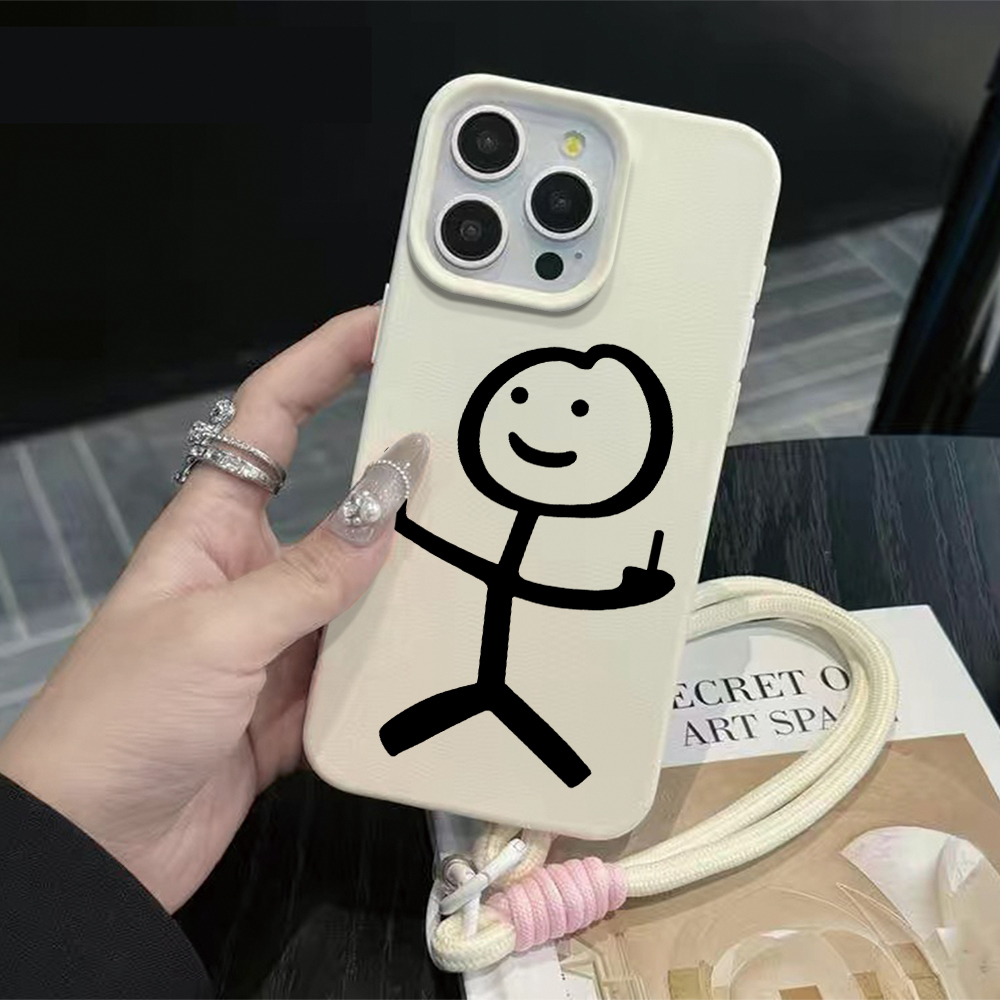 Mittelfinger-Stickman-Handyhal – Phone Cases With Straps Bewertung und Preis