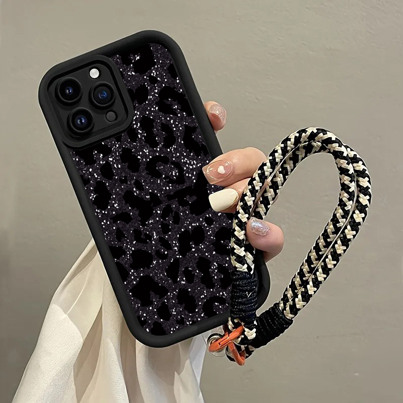 Schwarze Leopardenmuster-Handy – Phone Cases With Straps Bewertung und Preis