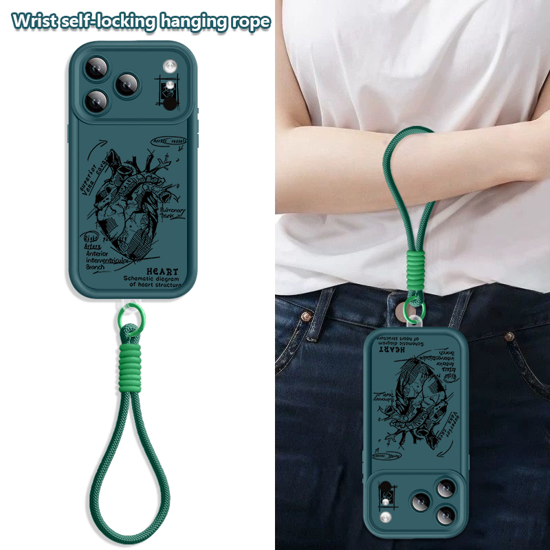 Kreatives Herz-Modell-Muster L – Phone Cases With Straps Bewertung und Preis